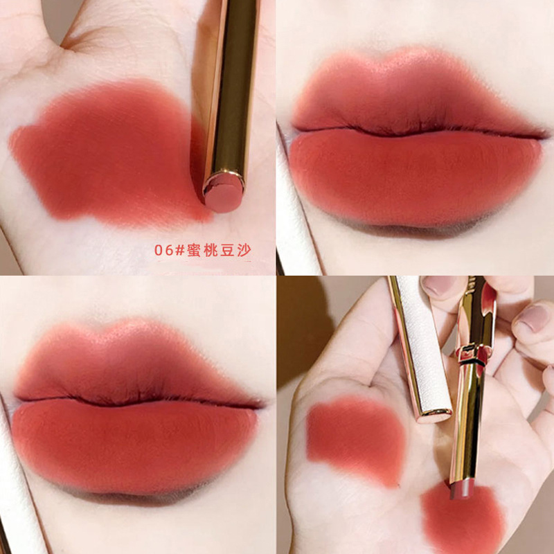 翠黛工厂定制极细口红不沾杯不掉色滋润口唇口红哑光唇膏口红oem
