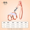 Cross -border adjustable pet cat gradient color traction rope set Small dog dog rope dog work