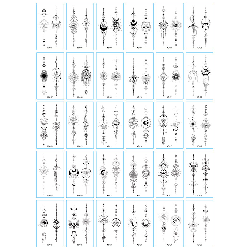 Pequeñas pegatinas de tatuajes de flores impermeables frescas, tatuajes de hombres y mujeres sexy, cicatrices desechables, pegatinas de tatuajes de rosas personalizadas