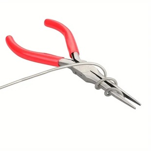 4.5inch Red Needle Nose Pliers Mini Jewelry Pliers Manicure Pliers DIY Handmade Model Pliers Tool Manufacturer Ready Supply