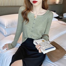 春秋针织衫女短款白色内穿外搭百搭小开衫外套秋冬新款保暖上衣女