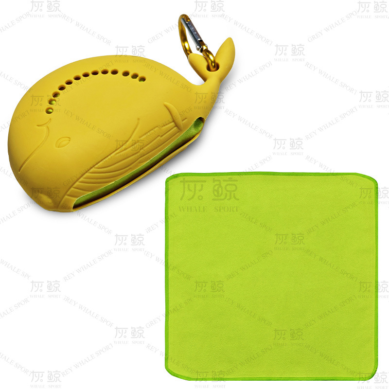 형광녹색 작은 고래 세트