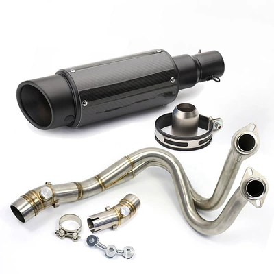 Motorcycle exhaust pipe – and Middle Sections - complete-set-g