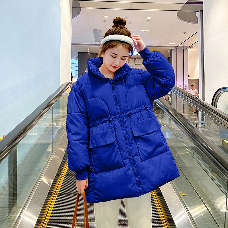 Women's Korean Style ins Mid-length Winter New Style Bright down Cotton Outwear Loose Bread Outwear Cotton Outwear Thickeneded Outwear Women's Korean Style ins Mid-length Winter New Style Bright down Cotton Outwear Loose Bread Outwear Cotton Outwear Thickeneded Outwear
