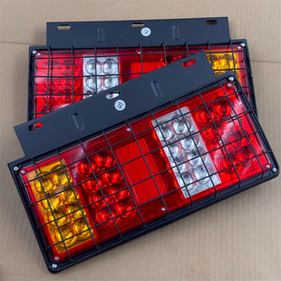 Iron net crystal era rear tail light LED waterproof light truck inverted liberation box truck super bright 12v24v universal