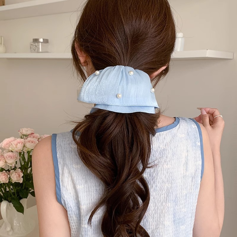 Advanced Sense Super Blue Intestent Hair Circle para el cabello femenino 2025 nuevo estilo atar cabeza flor cuerda para el cabello bola cabeza cuerda para el cabello accesorios para el cabello