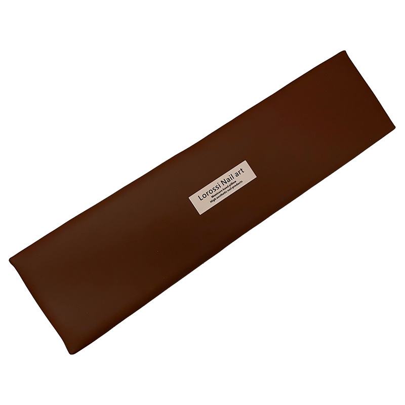 Cojín de mano conjunto de cuero mejorado confortable plano inclinado combinación almohadilla antideslizante soporte de mano de estilo ruso para usar pegamento de lámpara de horno libre