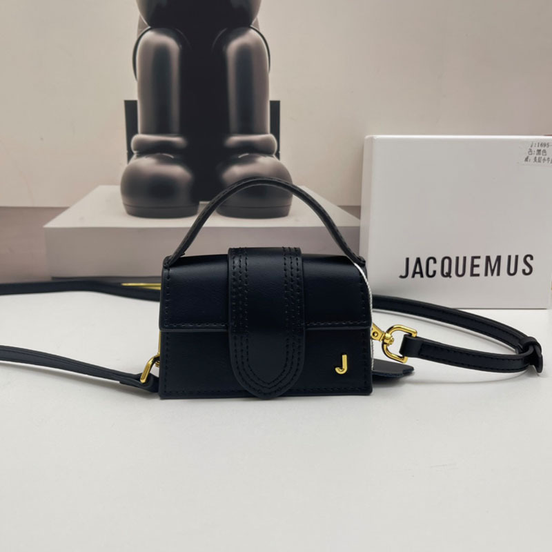 French Niche Design jacquemus Flip Mini small size Handbag High-end Mini Crossbody Small Square Bag
