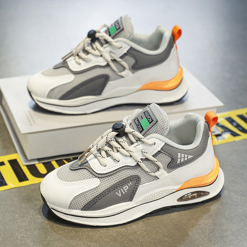 新款兒童運動鞋男女童鞋子軟底透氣網鞋老爹鞋休閒跑步鞋一件代發