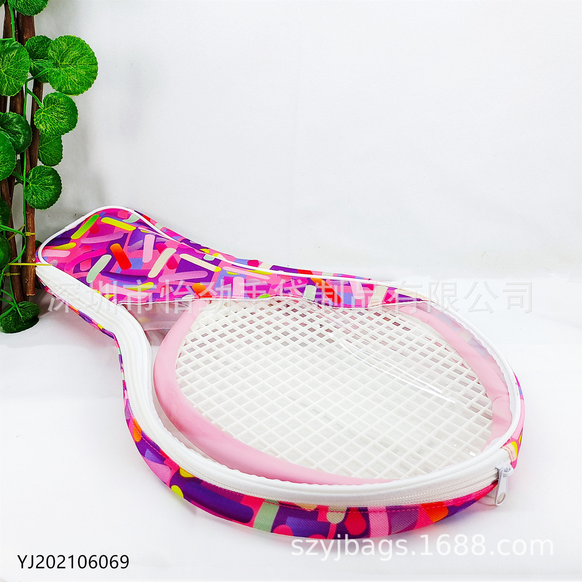 间色牛津布网球拍袋 PVC球拍包