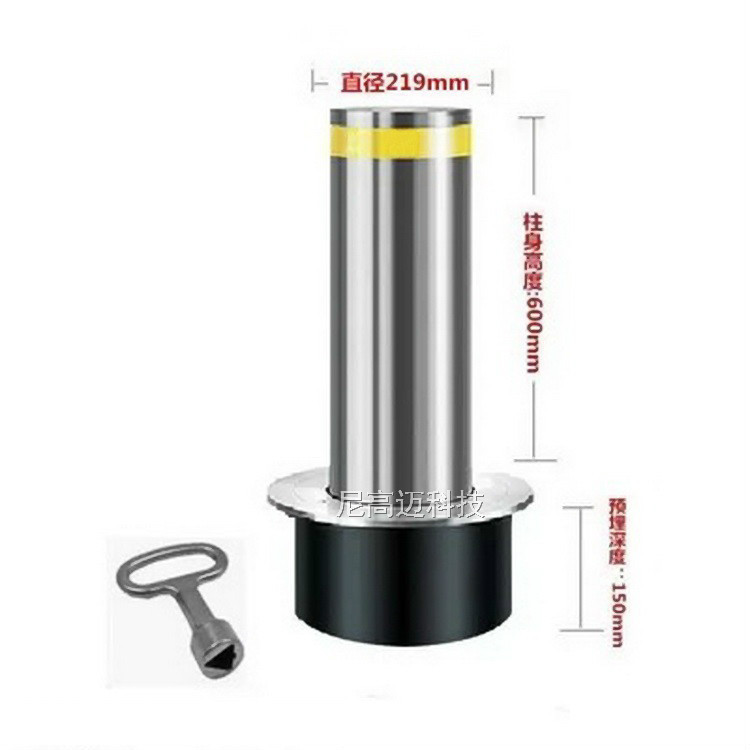 盾标厂家直供304不锈钢分隔柱阻隔分道路桩可移动拆卸式成品车挡