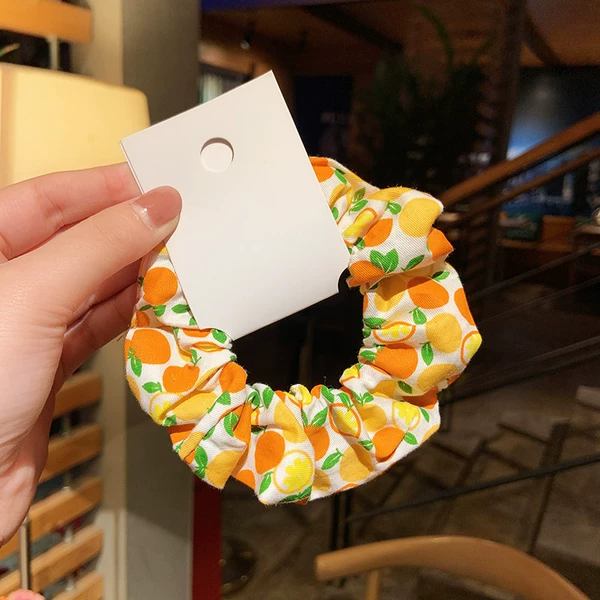 Orange large intestine hair circle