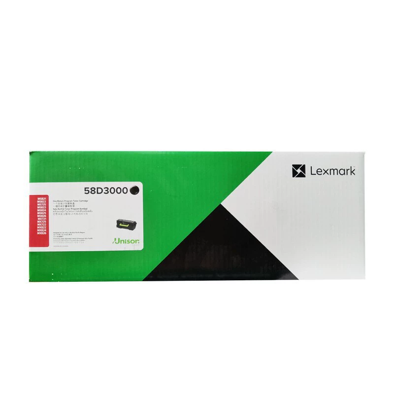 Черный тонер Lexmark 58D3000 стандартной емкости подходит для MS821dn 823dn 822de 826de 725dvn