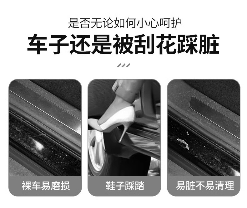 Suitable for 25 equation leopard 8 threshold bar protection special stainless steel welcome pedal car supplies
