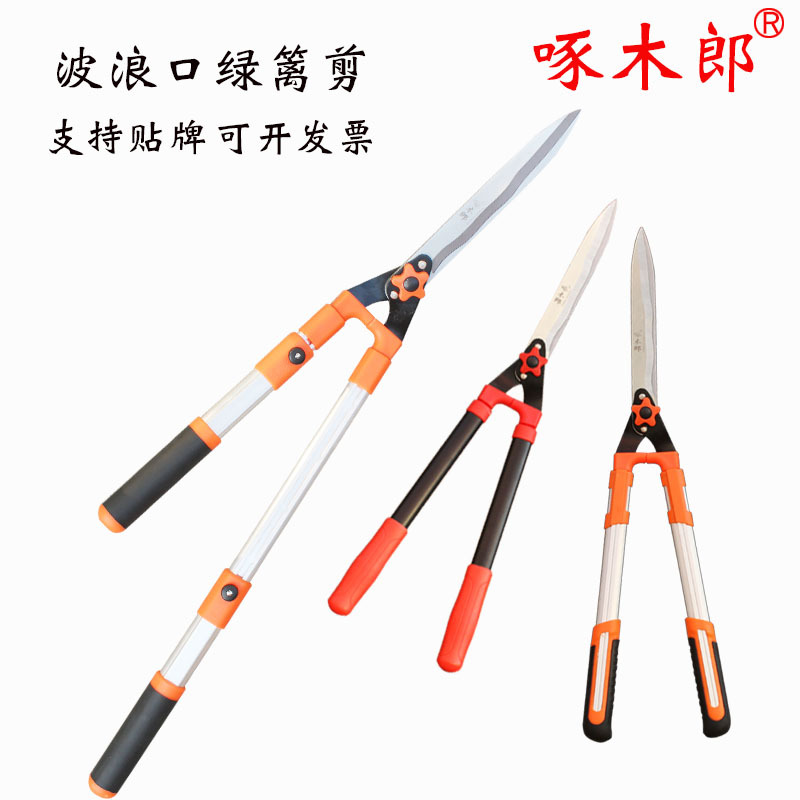 啄木郎园艺大剪刀园林花剪花木修枝剪修剪草坪绿篱剪强力修剪树枝