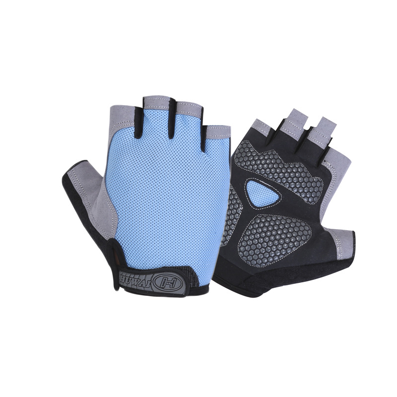 Guantes de fitness para hombres y mujeres de verano Delgado medio dedo deportes equipo anti-capullo entrenamiento barra horizontal resistente al desgaste yoga montar en bicicleta