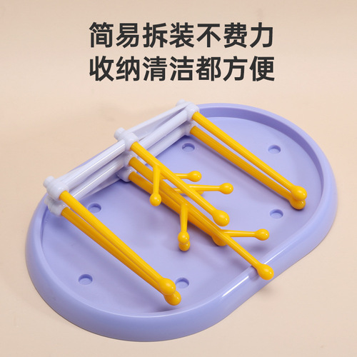 New Multi-functional Baby Bottle Rack with Detachable and Foldable Drying Rack, Baby Nipple and Bottle Drain Rack Box