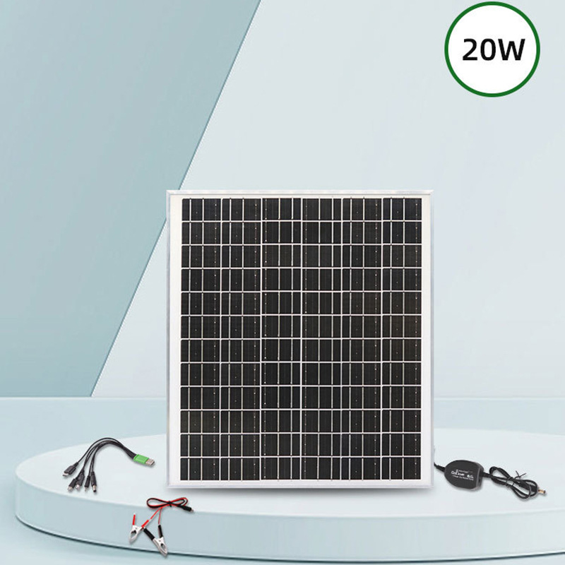 3户外充电板 太阳能充电板USB 小太阳能电池板 18V折叠太阳能板