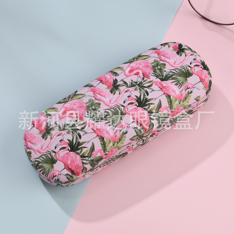 New Pink Flamingo Fashion Simple Beautiful Storage Glasses Sunglasses Sunglasses Portable Dustproof and Pressure-proof Box New Pink Flamingo Fashion Simple Beautiful Storage Glasses Sunglasses Sunglasses Portable Dustproof and Pressure-proof Box