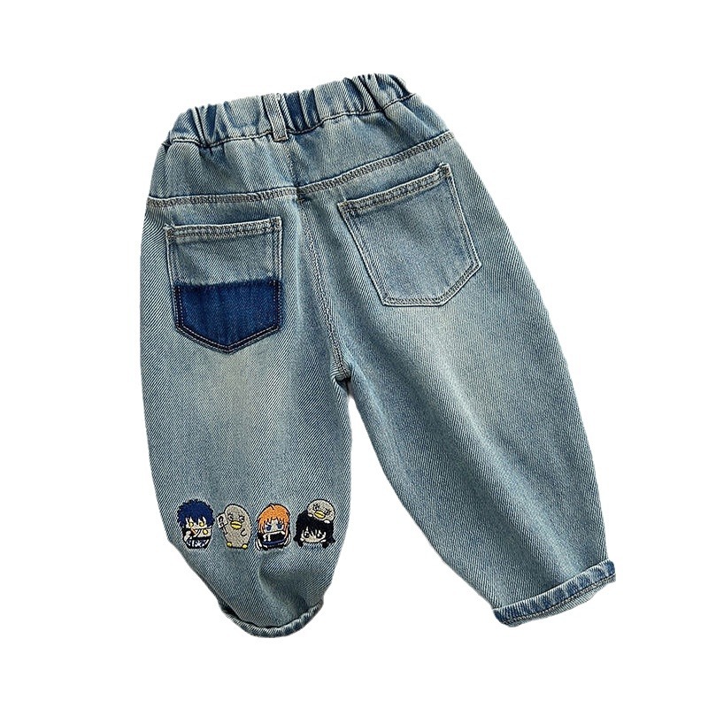 Pantalones de primavera y otoño para niños nuevos niños bordados casuales coreanos pantalones largos para bebés pantalones sueltos image 5