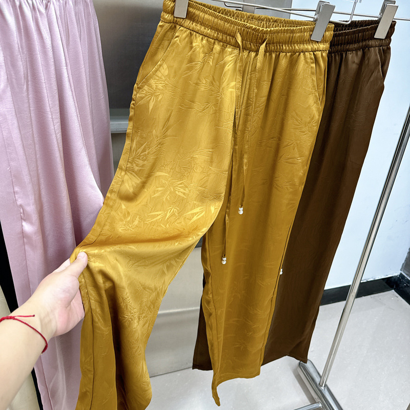 韩版直筒裤女夏季新款高腰宽松显瘦百搭休闲阔腿裤舒适透气轻薄|undefined
