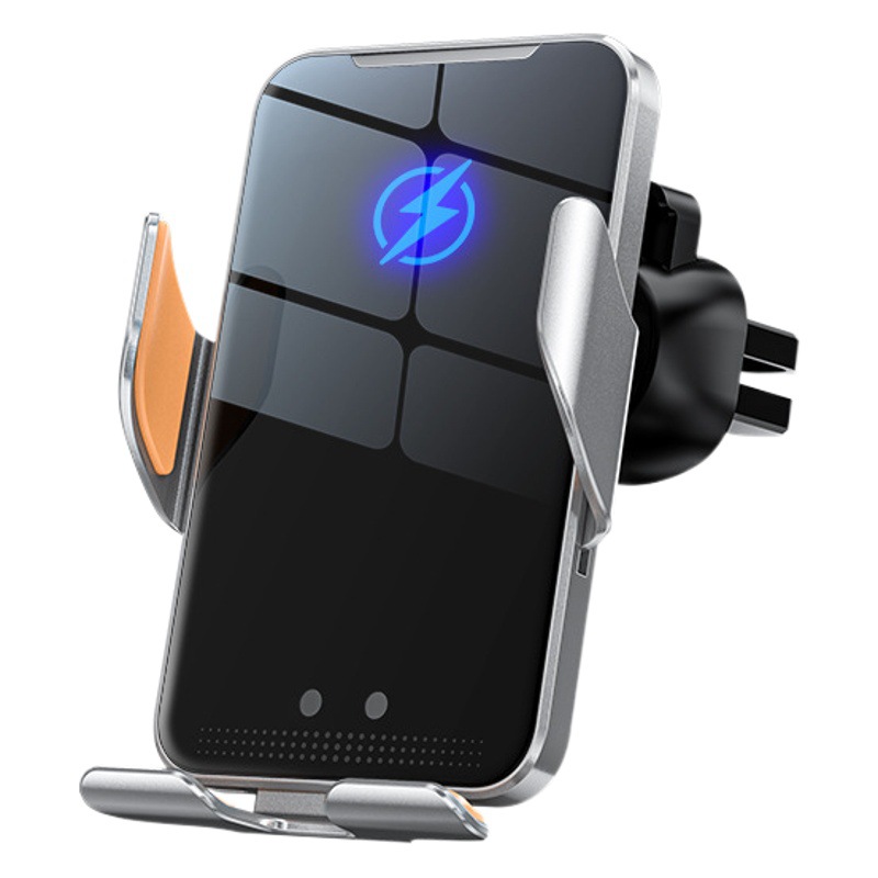 C9 soporte de coche ligero cuerpo de metal coche de carga inalámbrica de inducción infrarroja soporte de teléfono móvil suministros de coche
