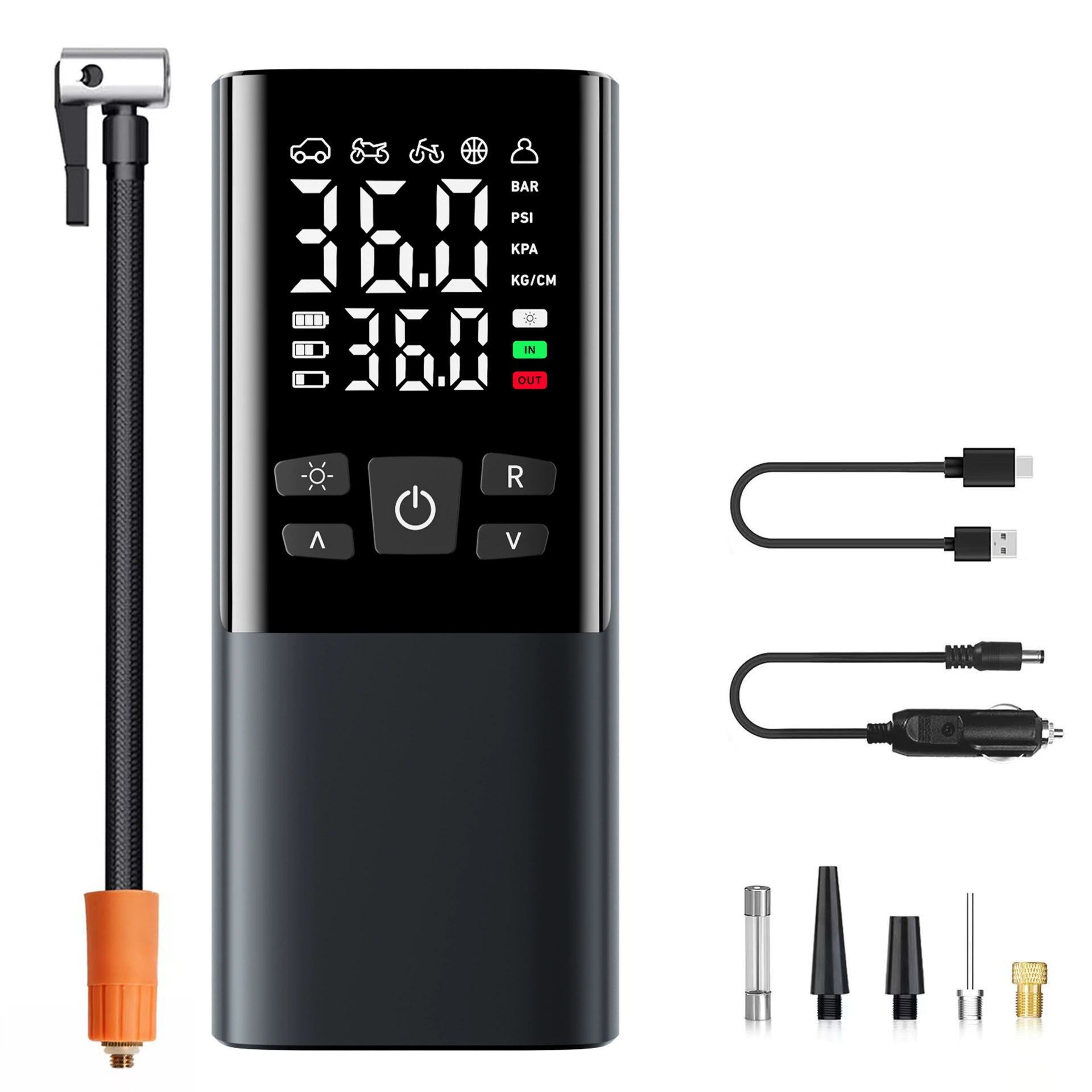 Автомобильный воздушный насос, автомобильный беспроводной автомобильный портативный воздушный насос, электрический воздушный насос, накачка шин высокого давления