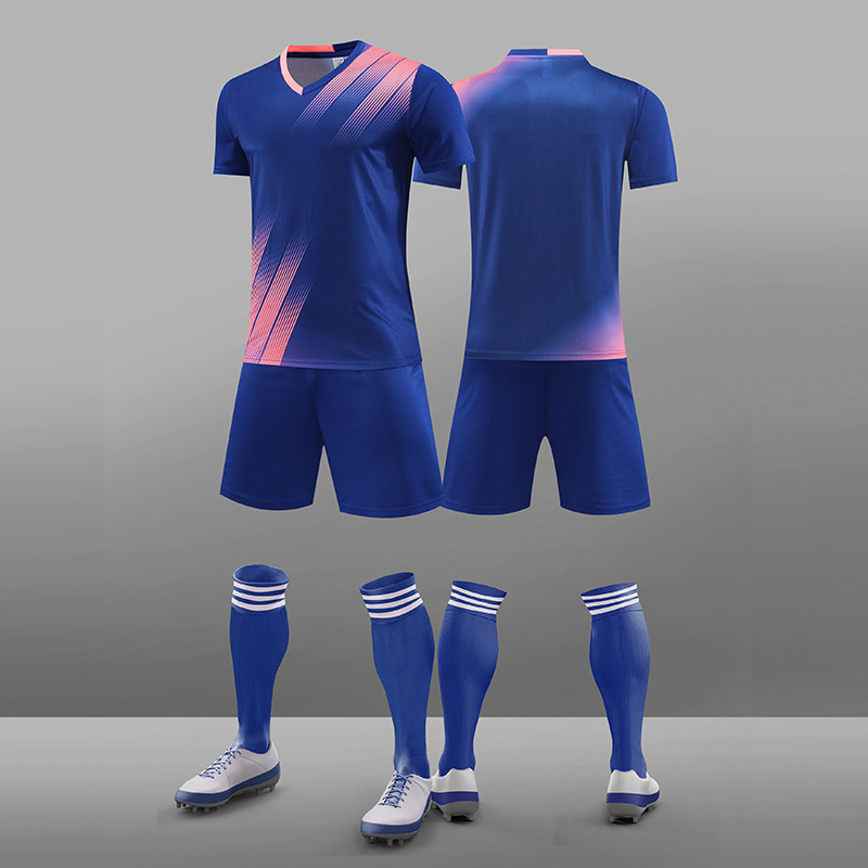 Nuevo traje de entrenamiento de competición, traje de uniforme de fútbol impreso con placa de luz, equipo de adultos para niños, uniforme de equipo de deportes al aire libre