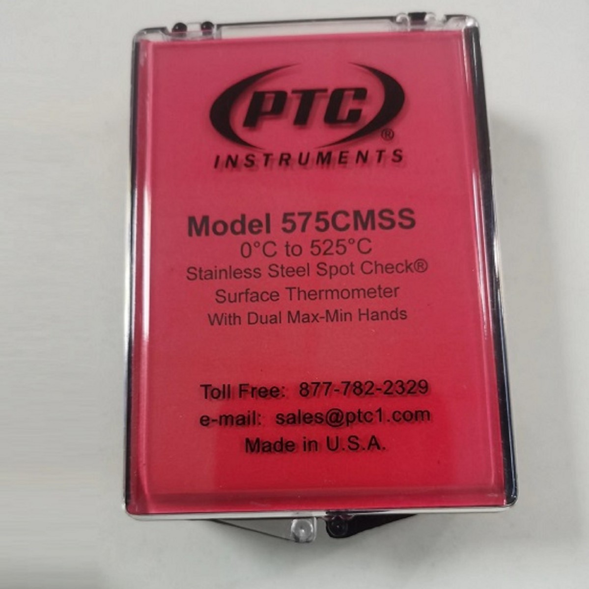 美国PTC磁性表面温度计 型号:575CMSS库号：M380118   可义价