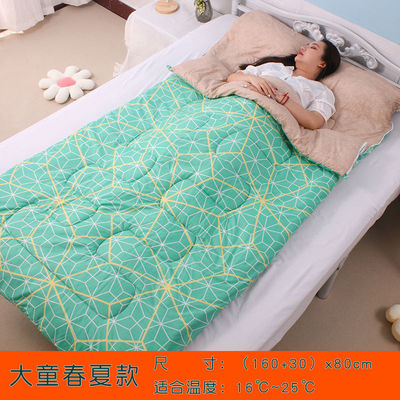 Sleeping bag winter Adult outdoors Camping adult Single indoor thickening Cold proof Portable Four seasons children student Noon break