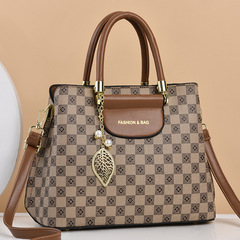 新款女士包包2023印花時尚大容量手提包潮流百搭媽媽包單肩斜挎包