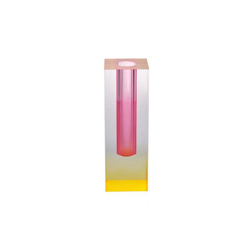 400g Weight Vase Home Textiles & Decor Type 1 Piece Quantity Glass Material Gradient Color Pattern All Seasons Season Simple Style Style Simple Style Gradient Color Glass Vase Artificial Flowers 17