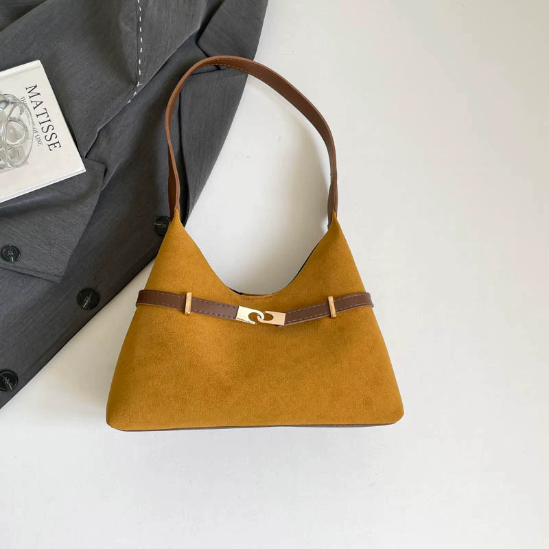 Shoulder bag, retro capacious one-shoulder bag Korean style, lightweight 0.22 kg, multiple colors