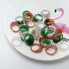 戒指新款夸张春夏树脂指环女义乌国际商贸城小饰品批发首饰指圈
