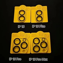 适用苹果17镜头膜iPhone16丝印3D弧度镜头保护膜15pro手机镜头膜