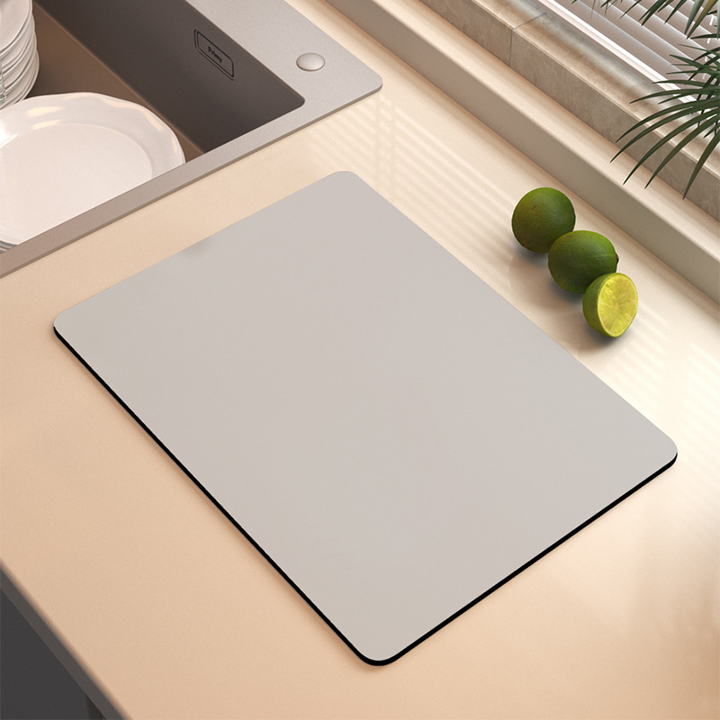 간단한 가정용 조리대 배수 매트 주방 바 건조 매트 티 테이블 세척 테이블 규조 진흙 흡수 단열 매트
