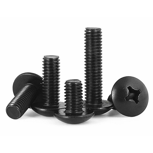 TM carbon steel black large flat head screw mushroom head cross large flat head machine screw large head umbrella head bolt M3/M4