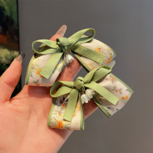 儿童新中式汉服配饰女童古风发夹头饰小女孩蝴蝶结铃兰花国风发卡