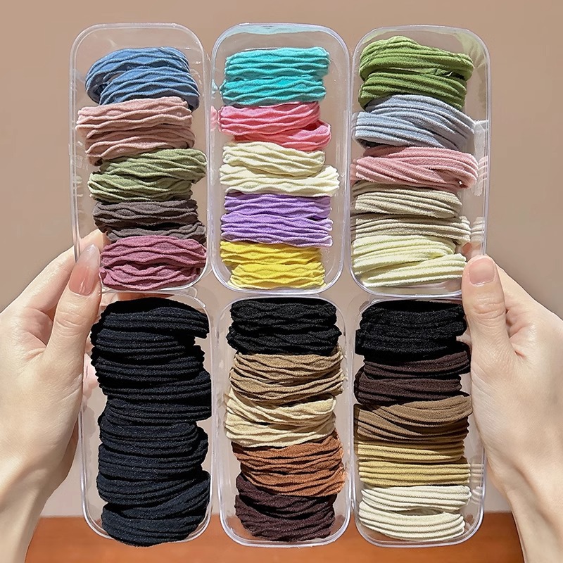 Anillo de cabello de cola de caballo de alta altura elástica de cabello duradero para mujeres 2025 nuevo estilo de alta calidad de cabello de cabello de invierno / otoño