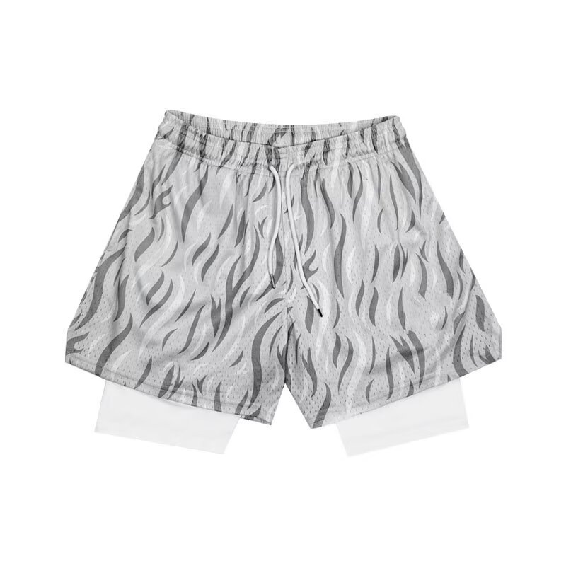 Vacaciones deportivas de dos pantalones cortos para estudiantes de secundaria de niños y niñas no sobre la rodilla entrenamiento transpirable secado rápido pantalones de baloncesto americano