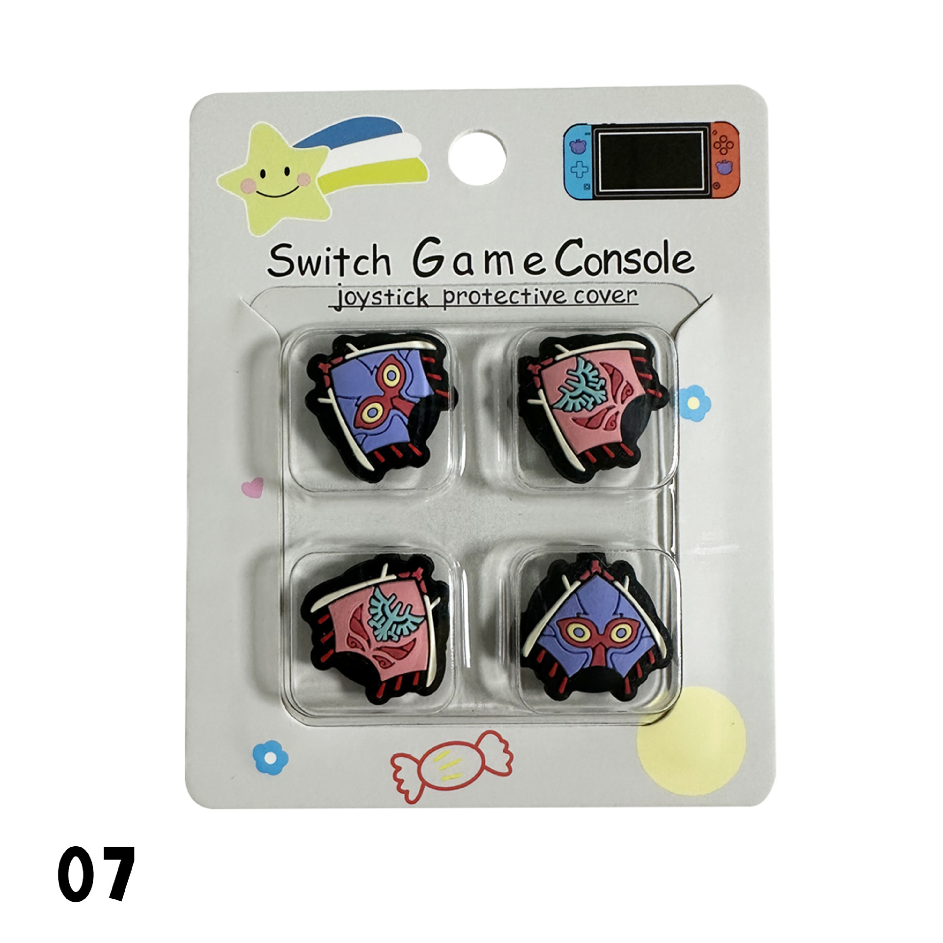 Tapa basculante de silicona de Nintendo Switch de dibujos animados NS Lite tapa basculante tapa protectora mango tapa protectora basculante