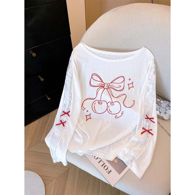 Autumn plus-size unique and beautiful age-reducing tops for fat girls, 2026 new loose-fitting long-sleeve t-shirts for petite women