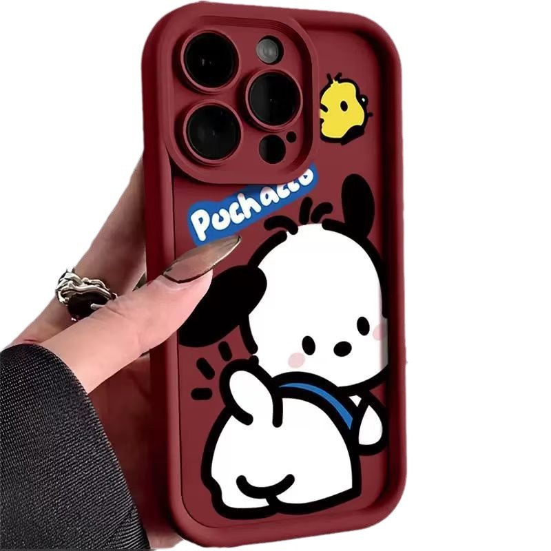 Lindo nuevo estilo aplicable iPhone 16pro funda para teléfono móvil Apple 15 anti-caída 14 dibujos animados 13promax chica 12x