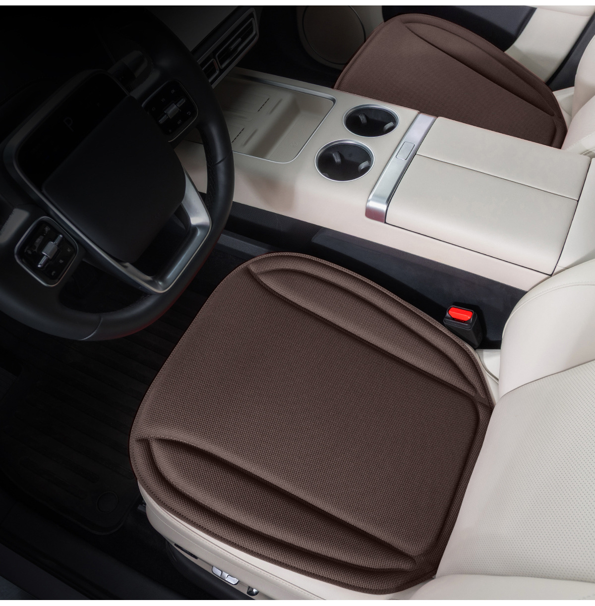 New cross-border seaweed fiber one-piece molded car seat cushion, warm in winter and cool in summer, all-season latex cushion