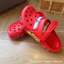 cross麦昆汽车总动员男女鞋2024夏季包头沙滩凉鞋户外休闲平底鞋