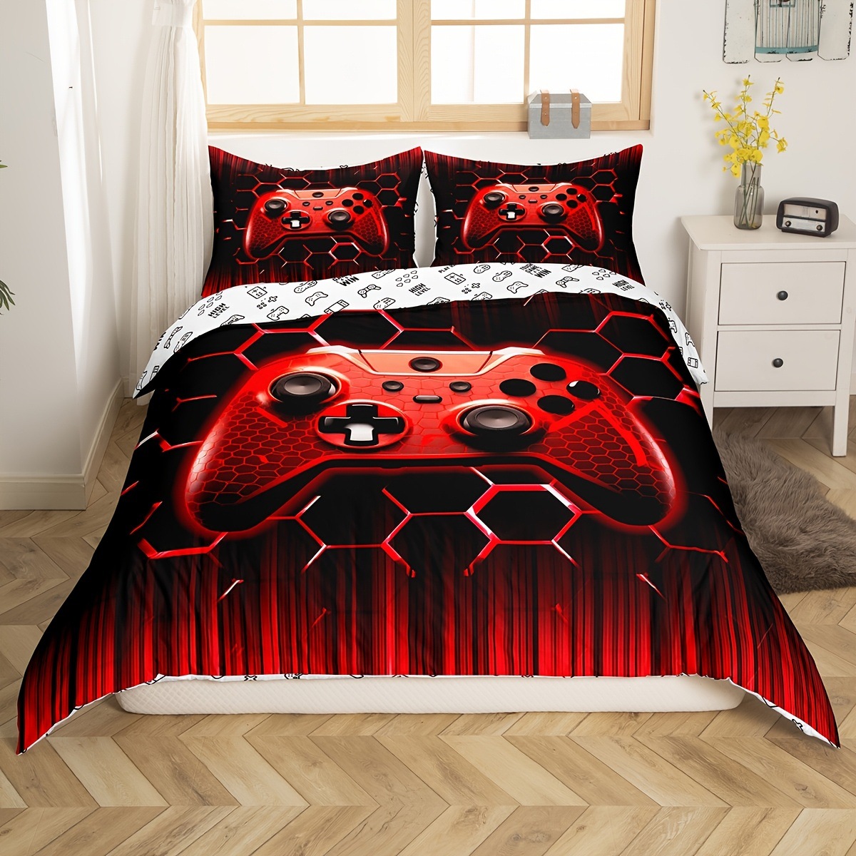 Textil doméstico transfronterizo abrasivo digital impresión quilt kit retro mango de juego fuente fábrica asume TEMU / JIT