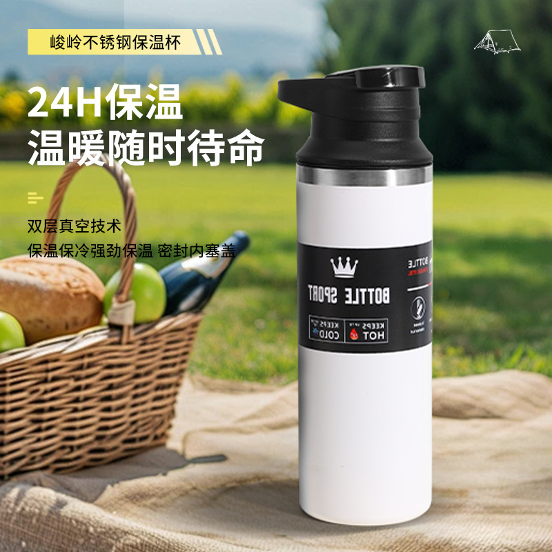 亚马逊跨境斜嘴保温杯随身旅行车载登山壶便携运动提手杯可定制|undefined