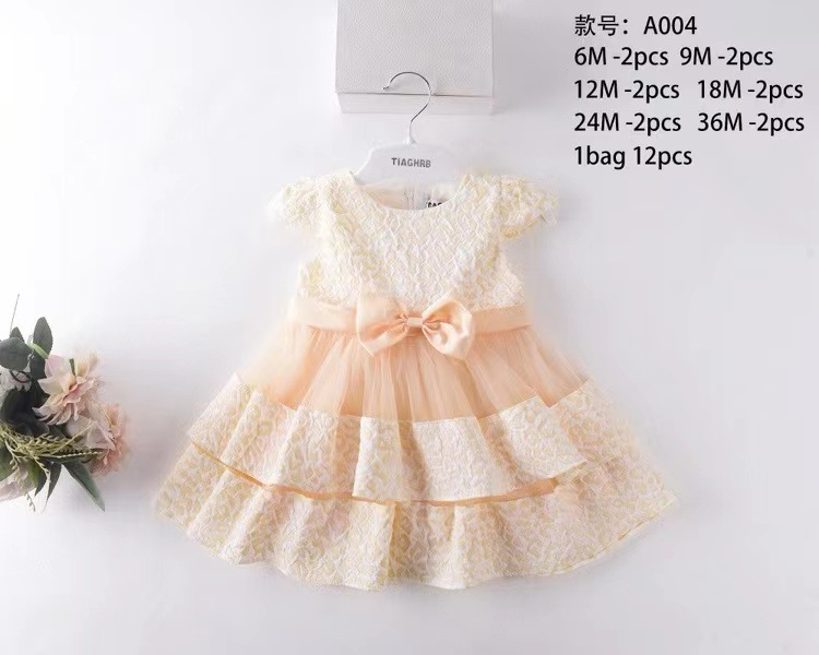 Vestido de Princesa con Mariposa para Bebé de Algodón con Lazo image 11
