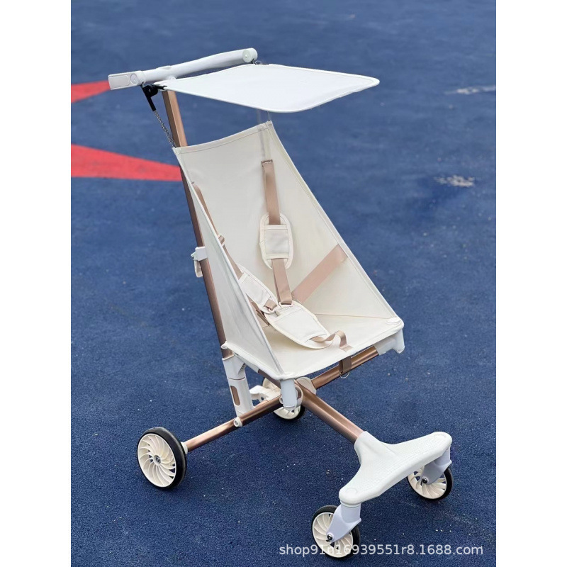 흰색 알루미늄 합금 + 차양 [1~6세용 대형 모델]
