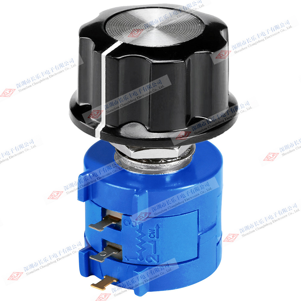 美国BOURNS多圈线绕电位器3590S-2配A03胶木旋钮帽